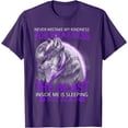 thumbnail image 1 of Never Mistake My Kindness for Weakness Wolf Unisex T-Shirt for Men Women Kids Toddler,Purple Color,Size YXL, 1 of 5