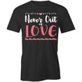 thumbnail image 1 of Never Out of Love T-Shirt | White Tee Gift, 1 of 5