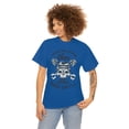 thumbnail image 1 of Never Ride Faster than your Angel Motorcycle Unisex Heavy Cotton Tee, 1 of 9