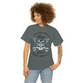 thumbnail image 1 of Never Ride Faster than your Angel Motorcycle Unisex Heavy Cotton Tee, 1 of 9