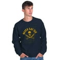 thumbnail image 1 of Never Say Die Pirate Skull Sword Sweatshirt for Men or Women Brisco Brands M, 1 of 6