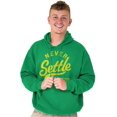 thumbnail image 1 of Never Settle Less Sports Encourage Hoodie Sweatshirt Women Men Brisco Brands S, 1 of 6