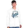 thumbnail image 1 of Never Settle Less Sports Encourage Zip Up Hoodie Men's Women's Brisco Brands S, 1 of 6