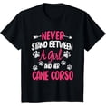 thumbnail image 1 of Never Stand Between A Girl And Her Cane Course Furmom T-Shirt, 1 of 3