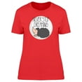 thumbnail image 1 of Never Stop Dreaming, Hedgehog T-Shirt Women -Image by Shutterstock, Female Large, 1 of 2