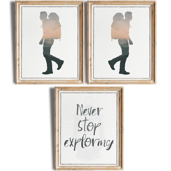 Never Stop Exploring Art Posters Set, Poster Only