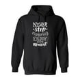 thumbnail image 1 of Never Stop Exploring. Hoodie Men -Image by Shutterstock, Male 5X-Large, 1 of 4