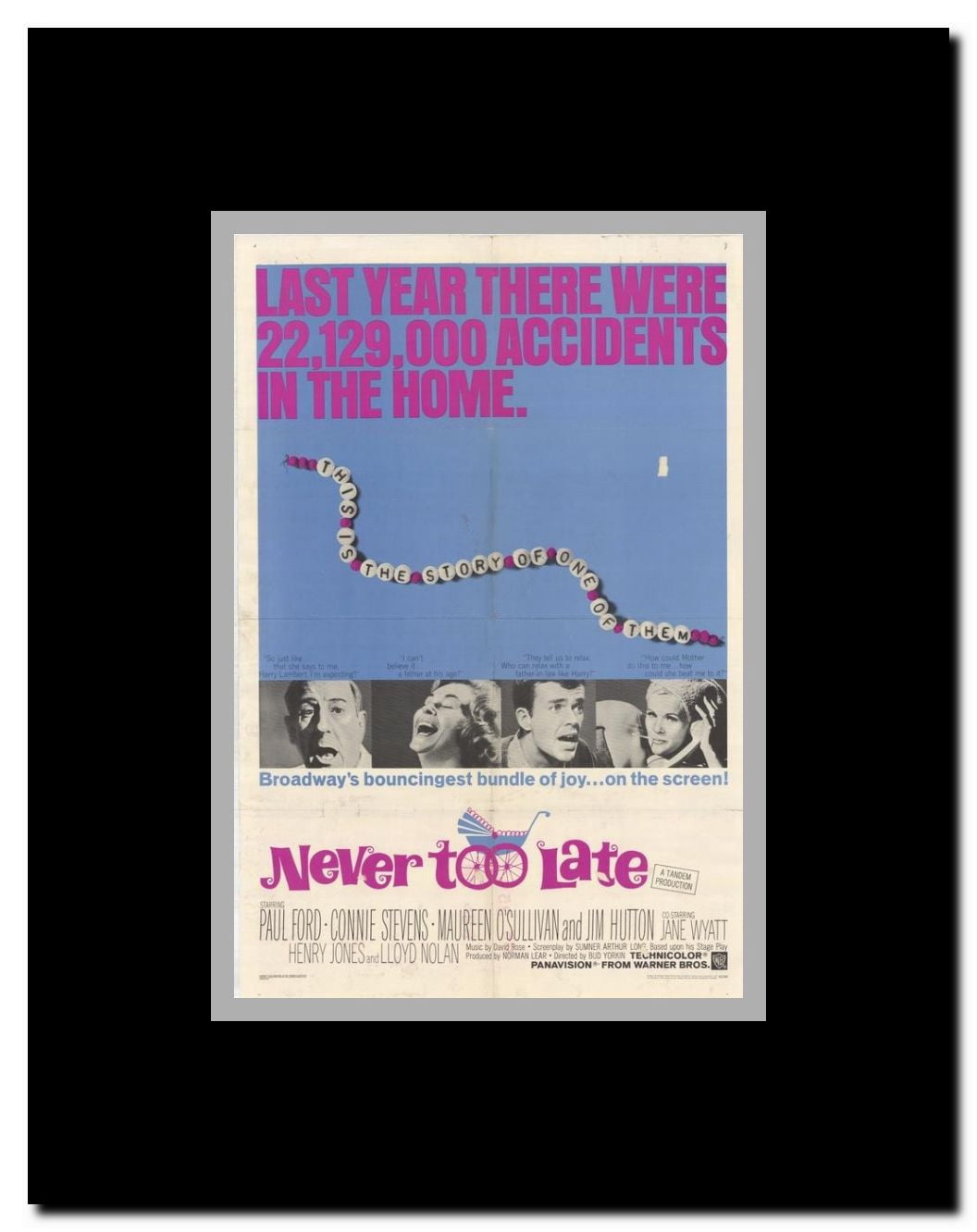 Never Too Late Framed Movie Poster
