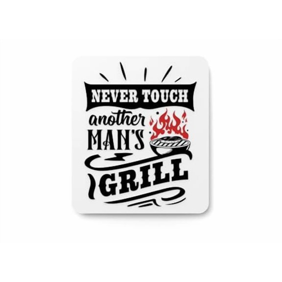Never Touch My Meat BBQ Sign  Funny Humor Wall Decor for Home and Office