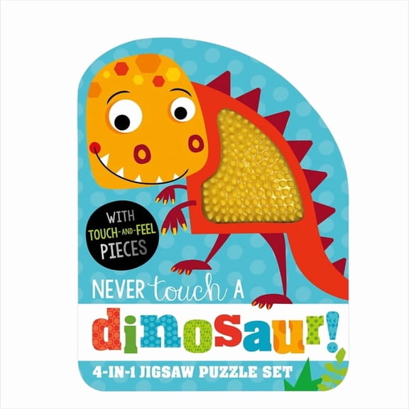 Never Touch a Dinosaur Jigsaw Puzzle Set, (Paperback)