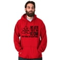 thumbnail image 1 of Never Trust An Atom Science Nerd Joke Unisex Plus Size Hoodie Brisco Brands 2X, 1 of 6