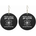 thumbnail image 1 of Never Trust An Quality Atom They Generate Up Everything Refined Round Acrylic Earrings Lightweight Versatile For All Occasions[y252], 1 of 2