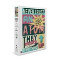 thumbnail image 1 of Never Trust an Atom, Quote, Vector Typography (1000 Piece Puzzle, Size 19x27, Challenging Jigsaw Puzzle for Adults and Family, Made in USA), 1 of 4