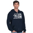 thumbnail image 1 of Never Trust an Atom Science Nerd Geek Unisex Fleece Graphic Zip Up Hoodie Brisco Brands 5X, 1 of 5