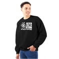 thumbnail image 1 of Never Trust an Atom Science Nerd Geek Unisex Plus Fleece Graphic Sweatshirt Brisco Brands 2X, 1 of 5