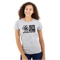 thumbnail image 1 of Never Trust an Atom Science Nerd Geek Womens Slim Fit Graphic Tee Brisco Brands M, 1 of 5