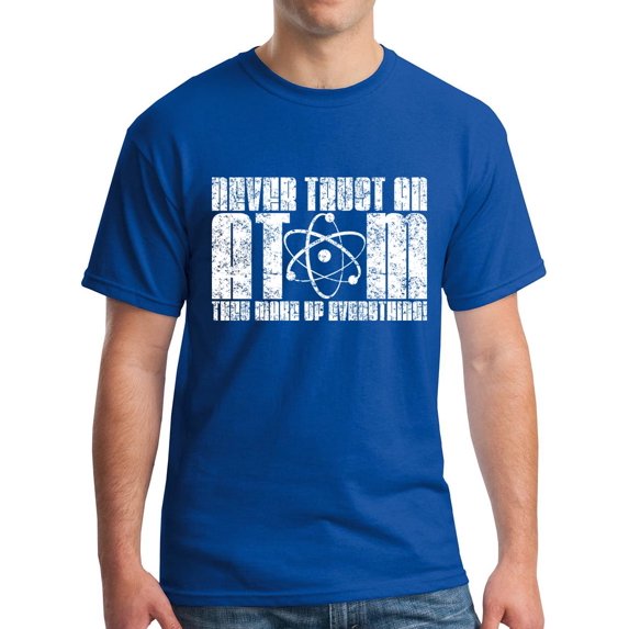 Never Trust an Atom T-Shirt Big Bang Science Tee Vintage