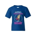 thumbnail image 1 of Never Underestimate A Christian Woman With A Rosary DT Youth Kids T-Shirt Tee, 1 of 2