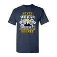 thumbnail image 1 of Never Underestimate A Woman With Engineering Degree Funny DT Adult T-Shirt Tee, 1 of 2