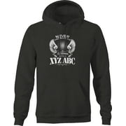 Never Underestimate A Woman XYZ ABC Sweatshirt for Men Small Dark Grey