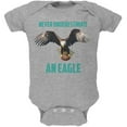 thumbnail image 1 of Never Underestimate An Eagle Flying Football Soft Baby One Piece Heather 18-24 M, 1 of 1