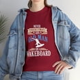 thumbnail image 1 of Never Underestimate An Old Man On A Wakeboard Wakeboarding T-Shirt, 1 of 2