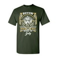 thumbnail image 1 of Never Underestimate An Old Man Who Was Born In July Funny DT Adult T-Shirt Tee, 1 of 2