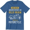 thumbnail image 1 of Never Underestimate An Old Man With A Bicycle Mens Funny Cycling Bike Shirt, 1 of 4