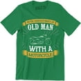 thumbnail image 1 of Never Underestimate An Old Man With A Bicycle Mens Funny Cycling Bike T-Shirt, 1 of 4