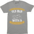 thumbnail image 1 of Never Underestimate An Old Man With A Bicycle Mens Funny Cycling Bike T-Shirt, 1 of 4
