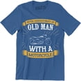 thumbnail image 1 of Never Underestimate An Old Man With A Bicycle Mens Funny Cycling Bike T-Shirt, 1 of 4