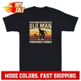 thumbnail image 1 of Never Underestimate An Old Man With A Pickleball Paddle Funny Gift Men's T-Shirt, 1 of 2