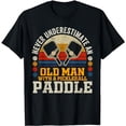 thumbnail image 1 of Never Underestimate An Old Man With a Pickleball Paddle Men T-Shirt, 1 of 5