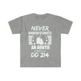 thumbnail image 1 of Never Underestimate Auntie with DD 214 Unisex T-shirt S-3XL Veteran's Day, 1 of 2