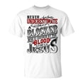 thumbnail image 1 of Never Underestimate Blocker Family Name TShirt, 1 of 6