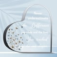 thumbnail image 1 of Never Underestimate The Difference You Made And The Lives You Touched Enjoy The Next Chapter Marriage Gift Wedding Anniversary Heart Marriage Keepsake Decoration Gift, 1 of 6