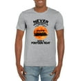 thumbnail image 1 of Never Underestimate Old Man Pontoon Boat Funny Boating T-Shirt, for men & women, up to size 5XL, 1 of 3