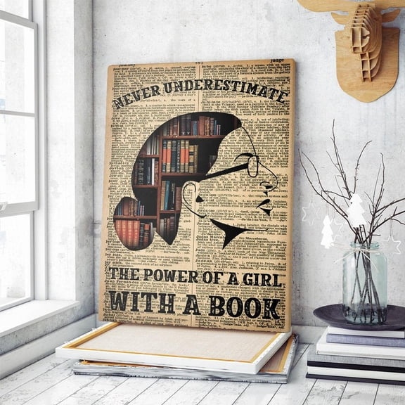 Never Underestimate The Power Of A Girl With A Book Rbg Poster Ruth Bader Ginsburg Poster Love Reading Poster Notorious Rbg Home Decor 11 x 17 Inch Poster