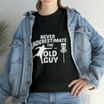 thumbnail image 1 of Never Underestimate The Old Guy Funny Disc Golf Designs T-Shirt, 1 of 2