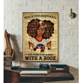 thumbnail image 1 of Never Underestimate The Power Of A Girl With A Book Black Queen Girl Black Women'S Black Woman Gift Satin Poster Wall Art Decor 24 x 36 Inch Poster, 1 of 4