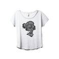 thumbnail image 1 of Never Underestimate The Power Of A Woman Women's Fashion Slouchy Dolman T-Shirt Tee Heather White 2X-Large, 1 of 3