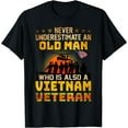 thumbnail image 1 of Never Underestimate an OLD MAN Vietnam Veteran T-Shirt, 1 of 3