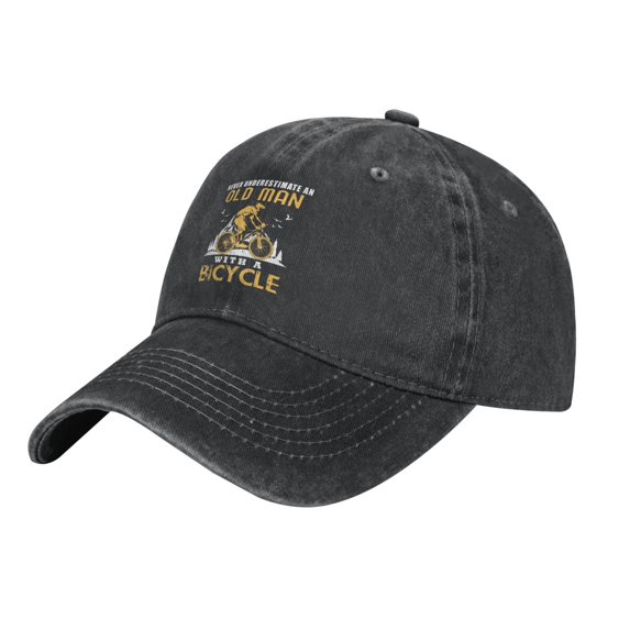 Never Underestimate an Old Man Baseball Cap Vintage Washed Distressed Cap Golf Dad Hat for Men Women