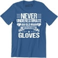 thumbnail image 1 of Never Underestimate an Old Man With Boxing Gloves Mens Funny Boxer Rocky T-Shirt, 1 of 4