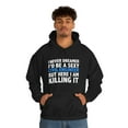 thumbnail image 1 of Never dreamed I'd be a Sexy Civil Engineer Graduation Unisex Hoodie S-5XL, 1 of 9