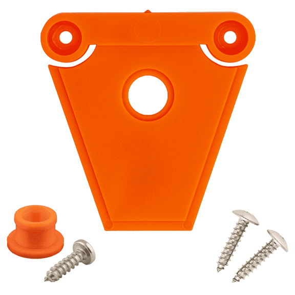 NeverBreak Parts Heavy Duty Orange Igloo Cooler Latch Replacement – Flexible TPU Ice Chest Latch with Post & Stainless Screws – Made in USA