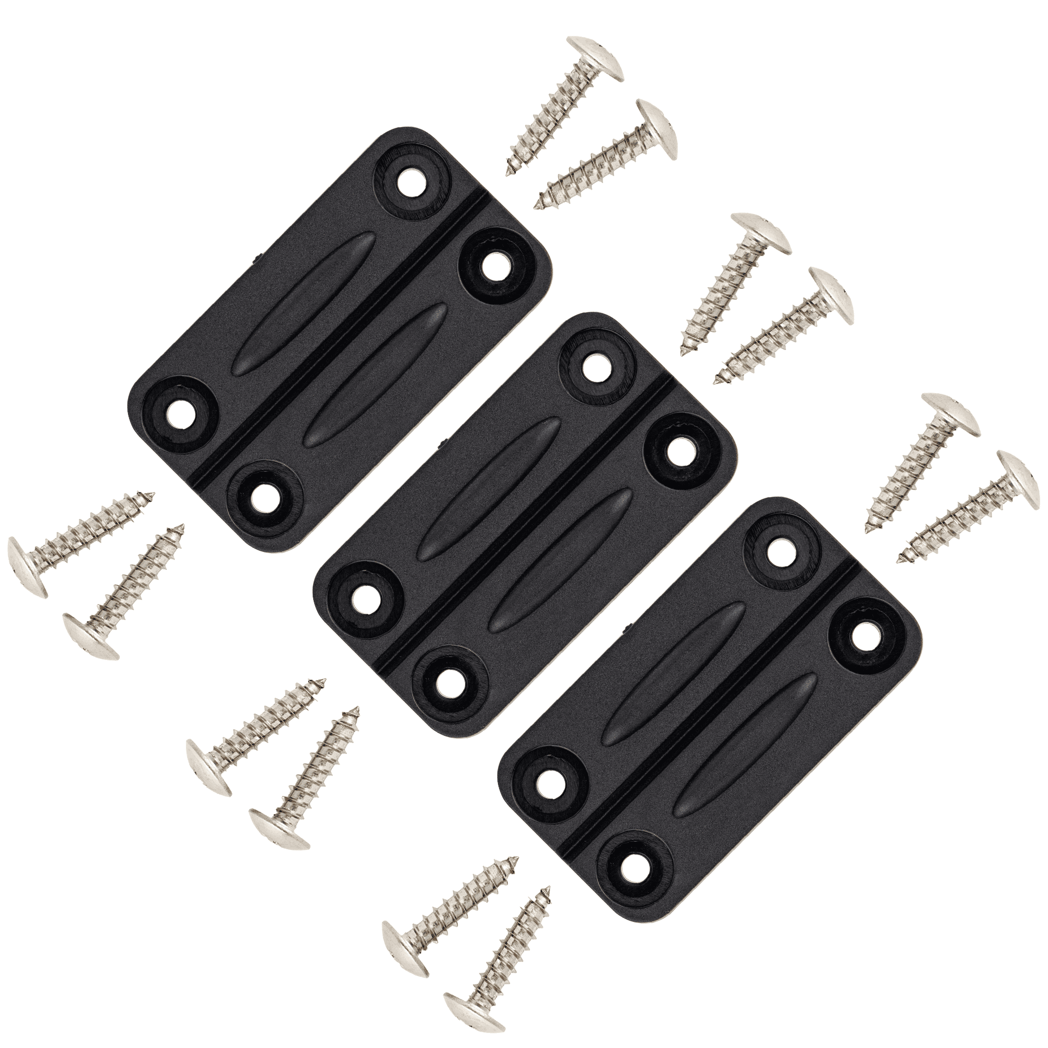 NeverBreak Parts 3 Pack High Strength Black Igloo Cooler Hinges with