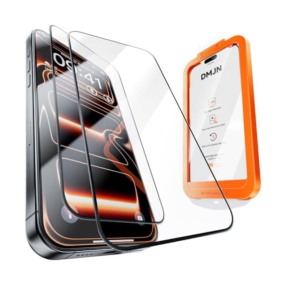 NeverCrack 9H+ Top Glass for iPhone Air Screen Protector (13FT Military Grade Shatterproof & Easy Installation) Screen Protector Air Tempered Glass, Full Edge Coverage, Longest Durable, 2 Pack