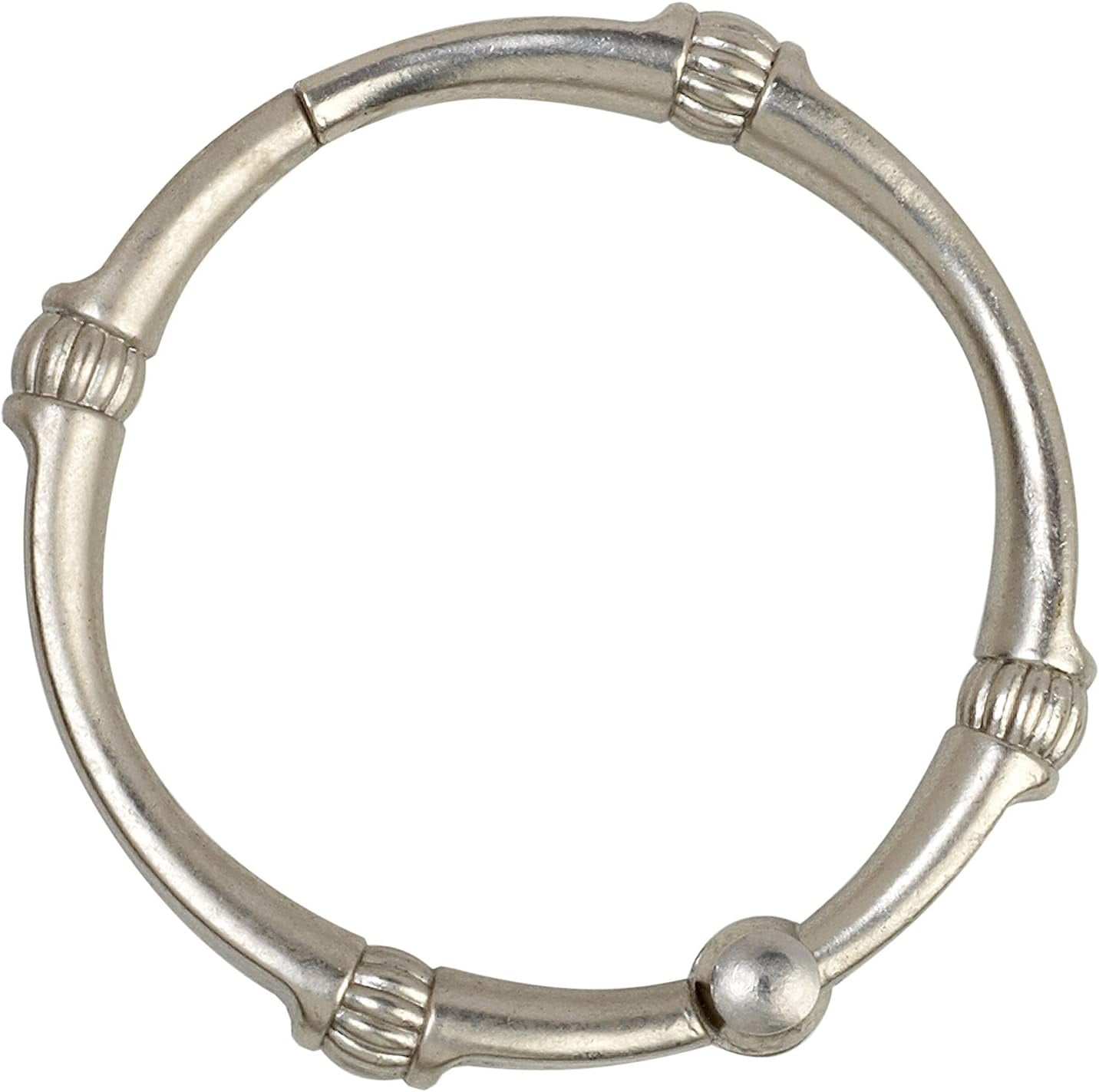 NeverRust Rustproof Decorative Shower Rings, Brushed Nickel – Set of 12 ...