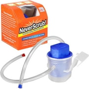 NeverScrub Self Cleaning Toilet System - Automatic Toilet Bowl Cleaner with Starter Cartridge, Lasts Up 3 Months Continuous Cleaning - Refillable Toilet Bowl Cleaner for Stains, Rings, and Odor
